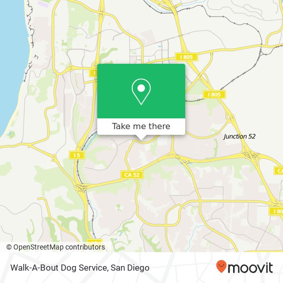 Walk-A-Bout Dog Service map