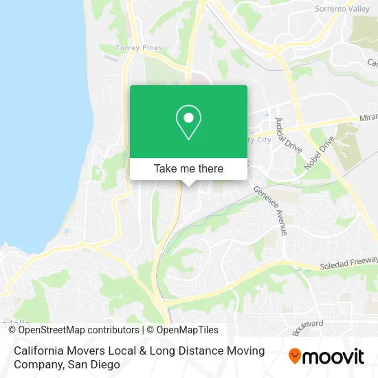 California Movers Local & Long Distance Moving Company map
