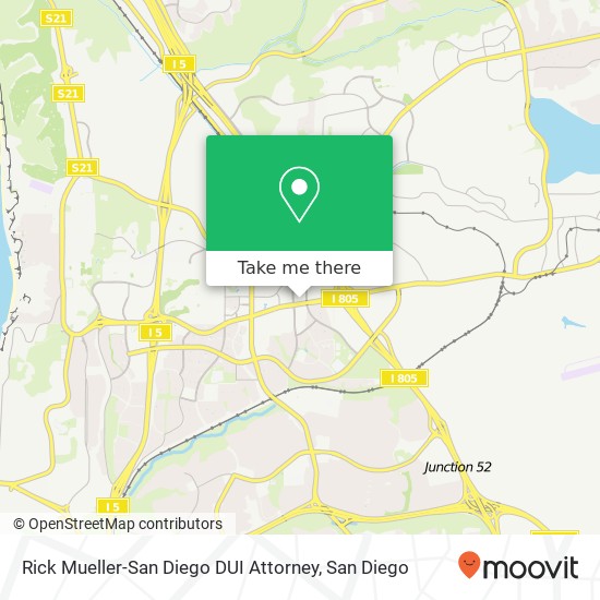 Rick Mueller-San Diego DUI Attorney map