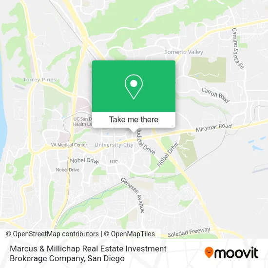 Mapa de Marcus & Millichap Real Estate Investment Brokerage Company