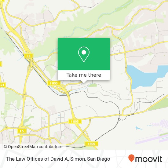 Mapa de The Law Offices of David A. Simon