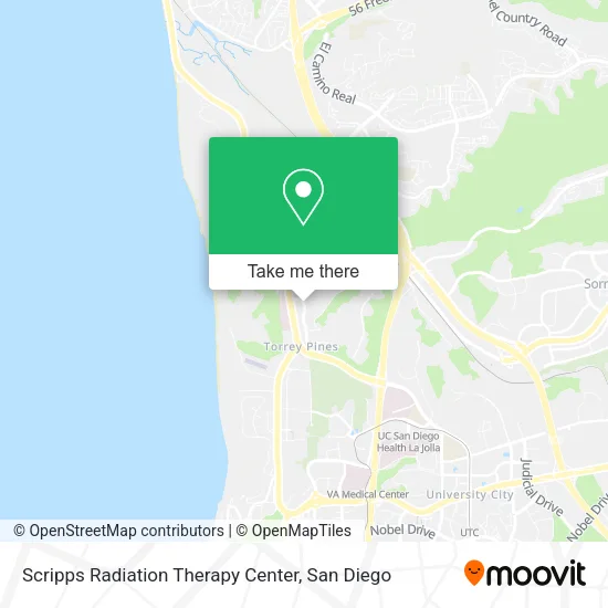 Scripps Radiation Therapy Center map