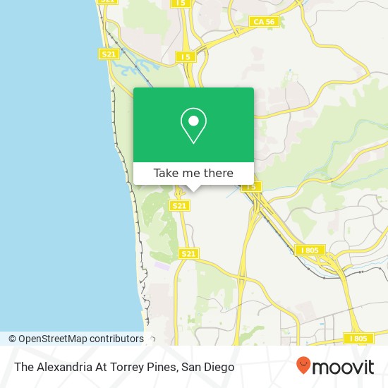 The Alexandria At Torrey Pines map