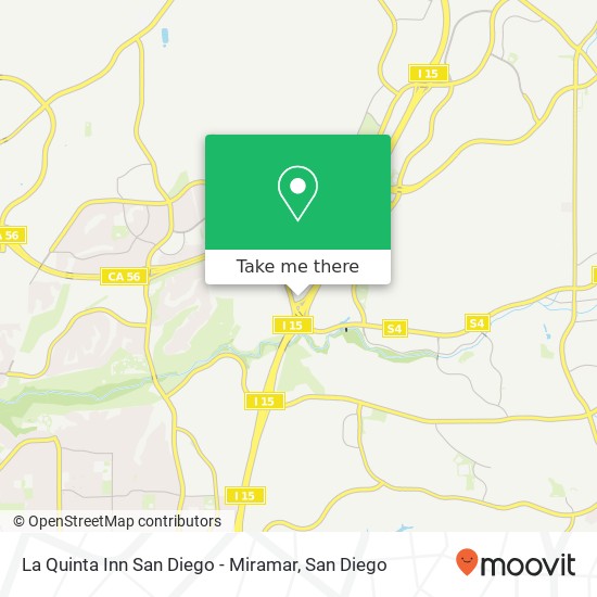 Mapa de La Quinta Inn San Diego - Miramar