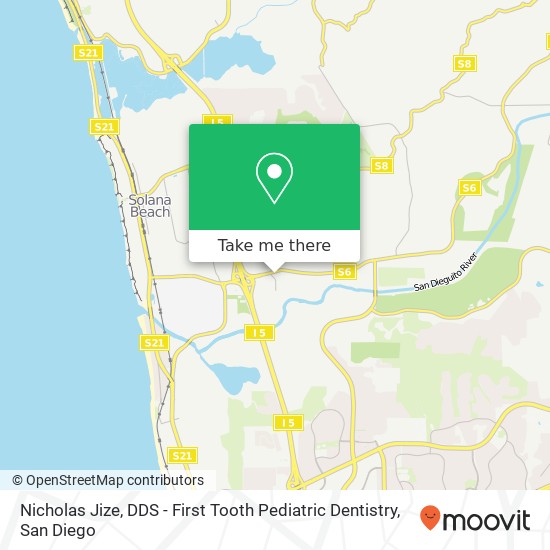 Mapa de Nicholas Jize, DDS - First Tooth Pediatric Dentistry