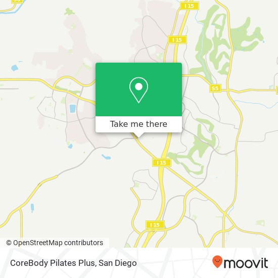 CoreBody Pilates Plus map