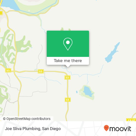 Mapa de Joe Sliva Plumbing