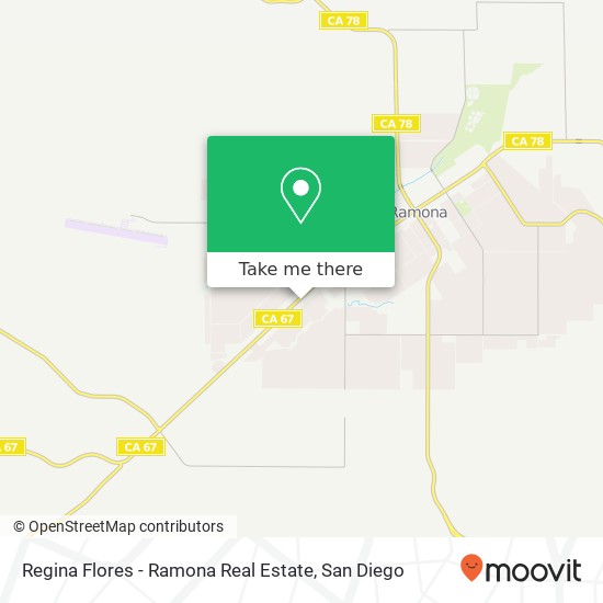 Mapa de Regina Flores - Ramona Real Estate