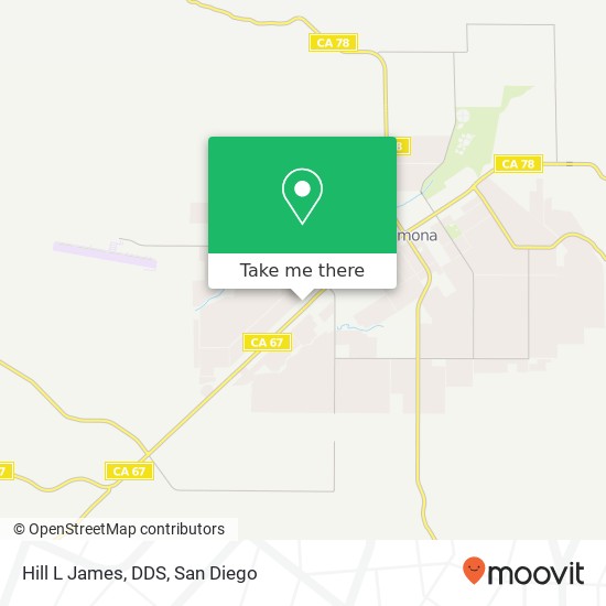 Hill L James, DDS map