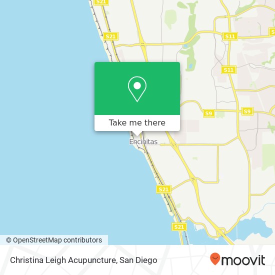 Christina Leigh Acupuncture map