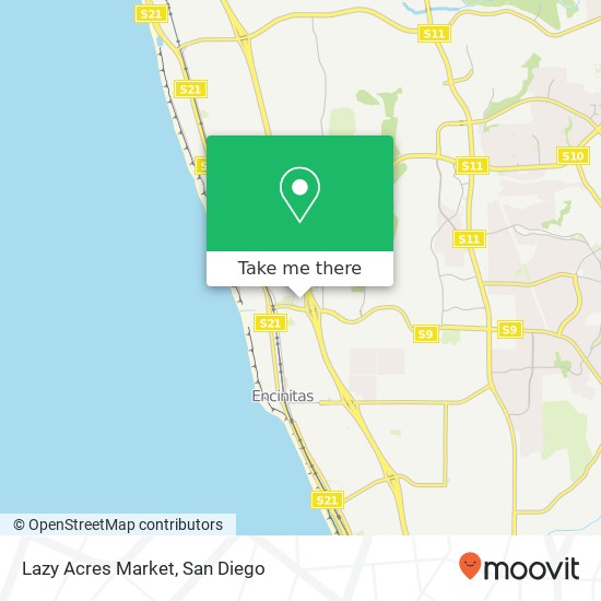 Mapa de Lazy Acres Market