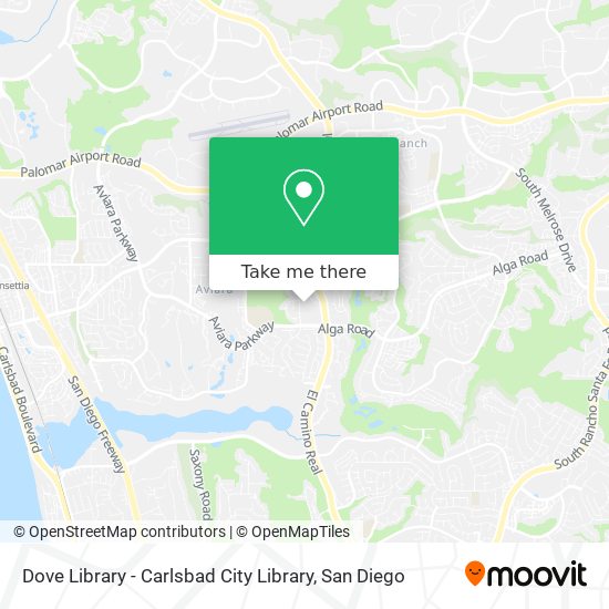 Mapa de Dove Library - Carlsbad City Library