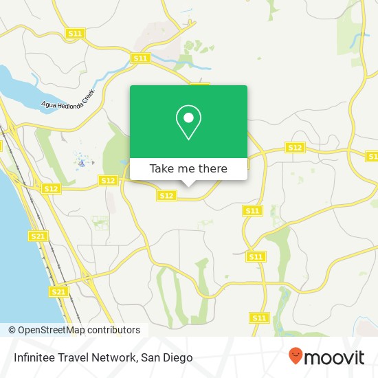 Infinitee Travel Network map