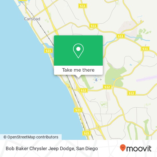 Bob Baker Chrysler Jeep Dodge map