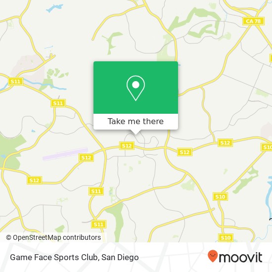 Game Face Sports Club map