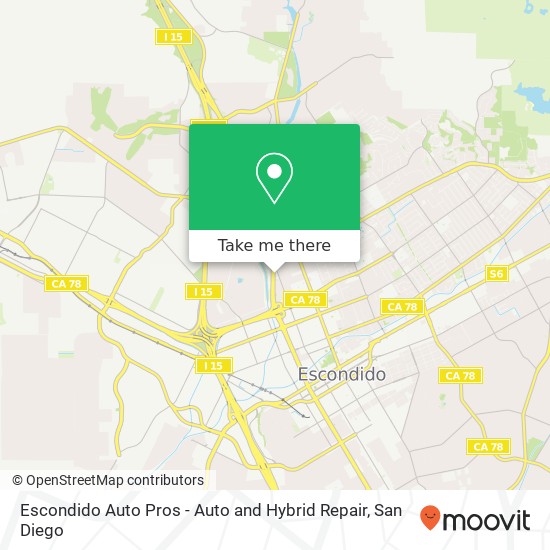 Escondido Auto Pros - Auto and Hybrid Repair map