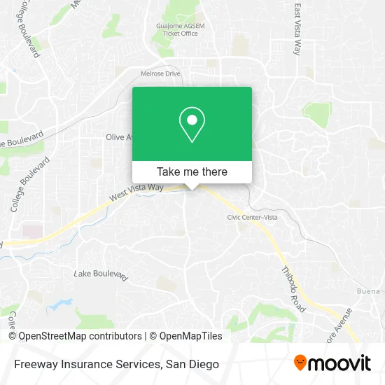 Freeway Insurance Services map