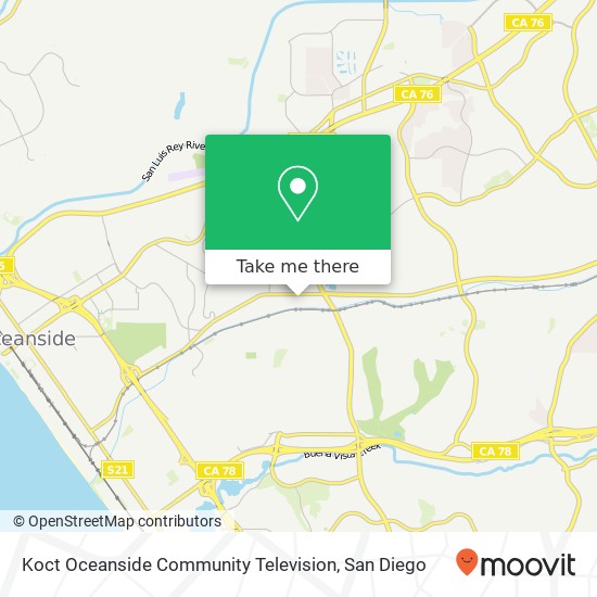 Mapa de Koct Oceanside Community Television