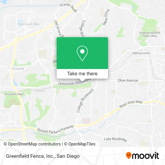 Greenfield Fence, Inc. map