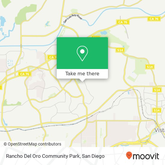 Rancho Del Oro Community Park map
