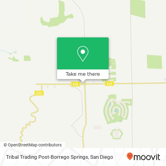 Mapa de Tribal Trading Post-Borrego Springs