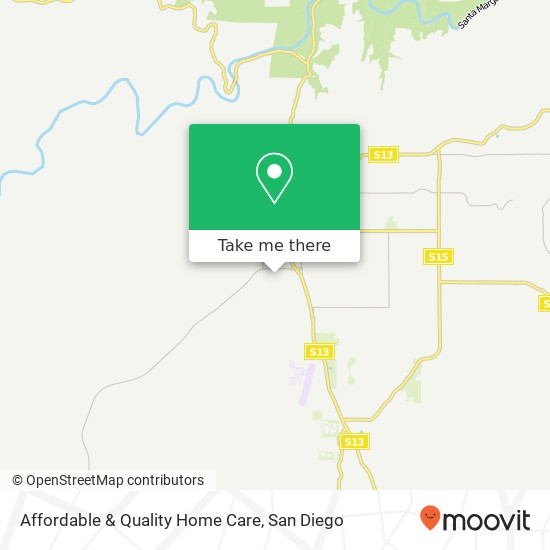 Affordable & Quality Home Care map
