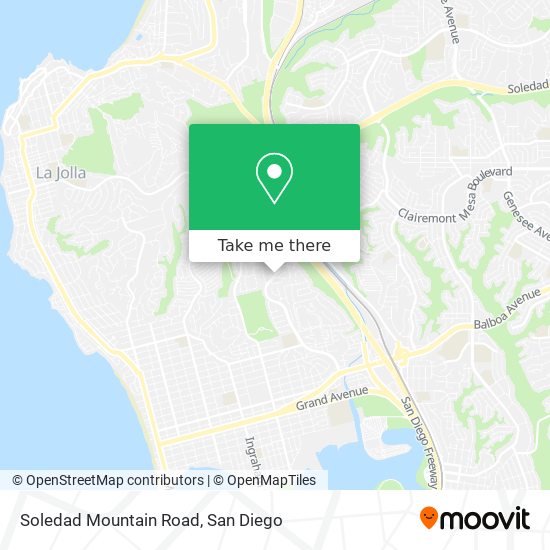 Soledad Mountain Road map