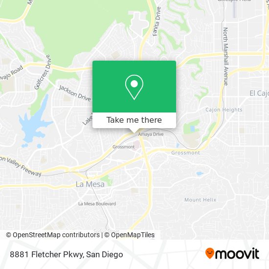 Mapa de 8881 Fletcher Pkwy