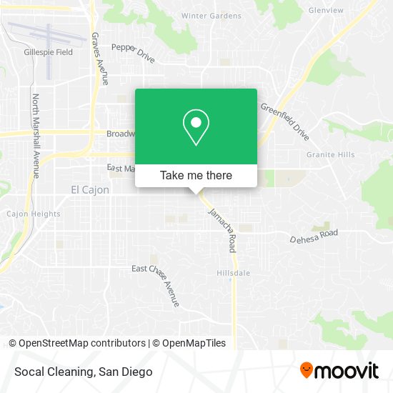 Socal Cleaning map