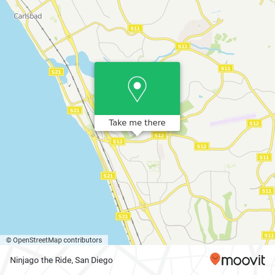 Ninjago the Ride map