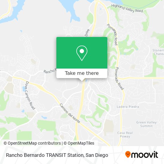 Rancho Bernardo TRANSIT Station map