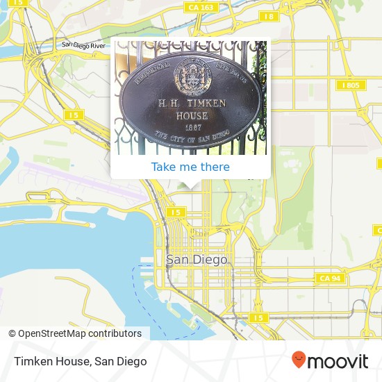 Mapa de Timken House