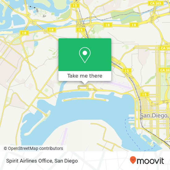 Spirit Airlines Office map