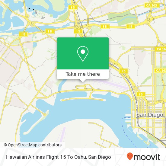 Hawaiian Airlines Flight 15 To Oahu map