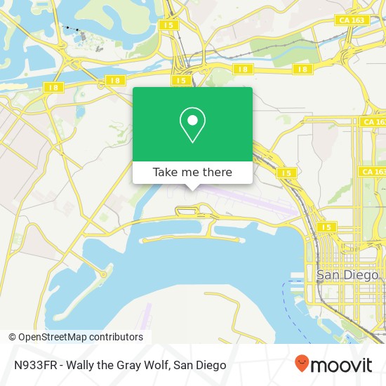 N933FR - Wally the Gray Wolf map