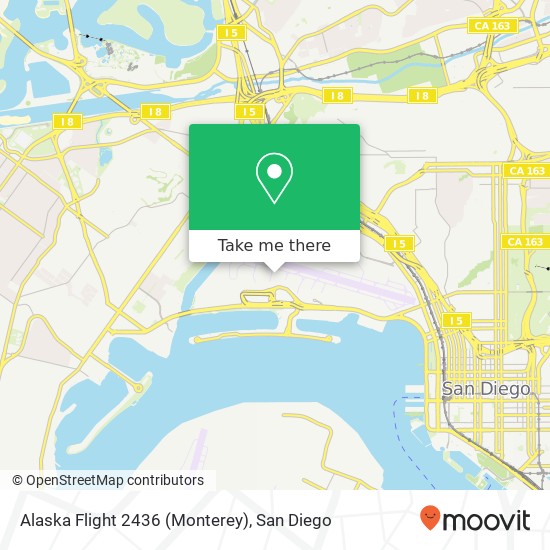 Alaska Flight 2436 (Monterey) map