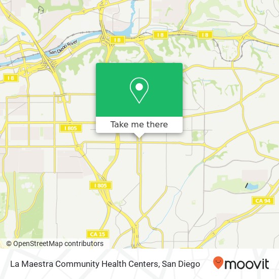 La Maestra Community Health Centers map