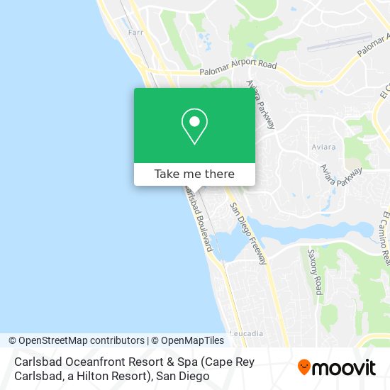 Carlsbad Oceanfront Resort & Spa (Cape Rey Carlsbad, a Hilton Resort) map