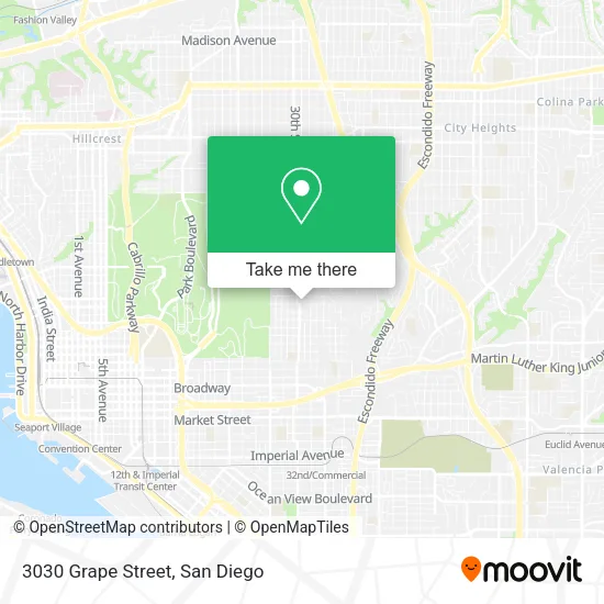 3030 Grape Street map