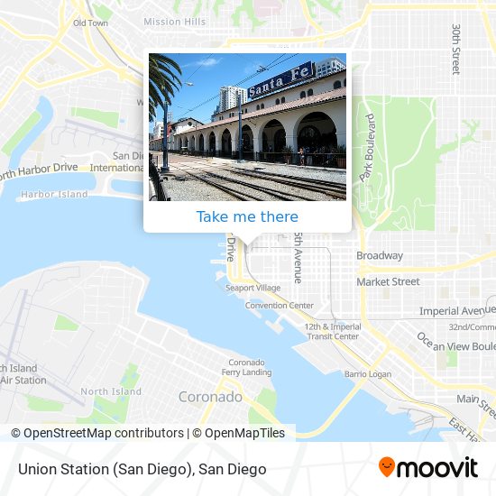 Mapa de Union Station (San Diego)