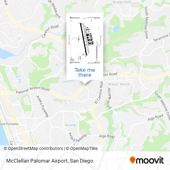 McClellan Palomar Airport map