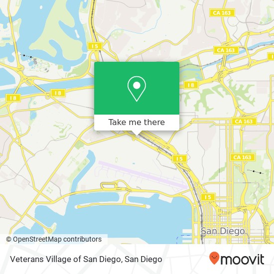 Veterans Village of San Diego map