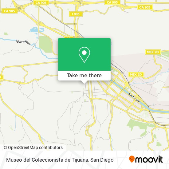 Mapa de Museo del Coleccionista de Tijuana