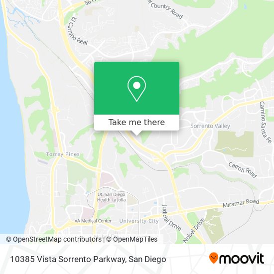 10385 Vista Sorrento Parkway map