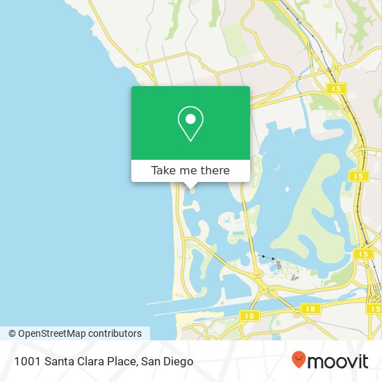 1001 Santa Clara Place map