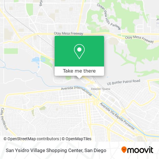 Mapa de San Ysidro Village Shopping Center