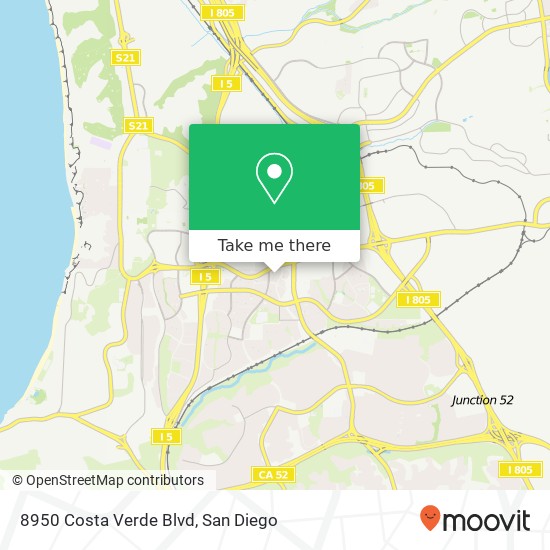 Mapa de 8950 Costa Verde Blvd