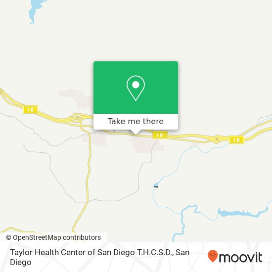Taylor Health Center of San Diego T.H.C.S.D. map