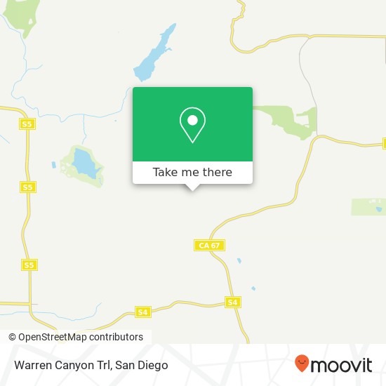 Mapa de Warren Canyon Trl