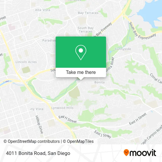 4011 Bonita Road map